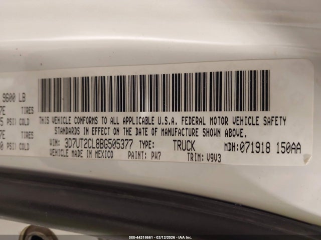 2011 RAM RAM 2500 3D7UT2CL8BG505377 Photo 8
