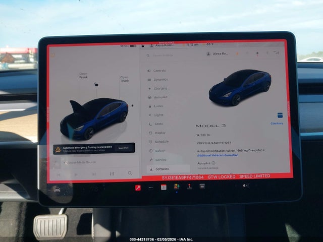 Продажа на аукционе авто 2023 Tesla Model 3 Rear-wheel Drive, vin: 5YJ3E1EA9PF471064, номер лота: 44318706