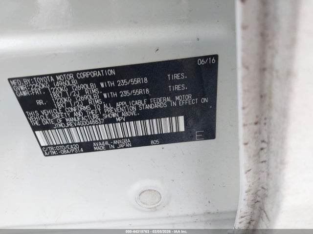 JTMDJREV4GD048837 Toyota Rav4 Hybrid Limited