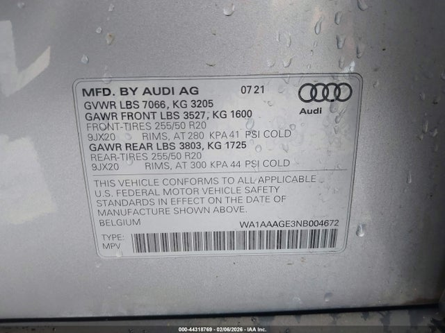 2022 AUDI E-TRON WA1AAAGE3NB004672 Photo 8