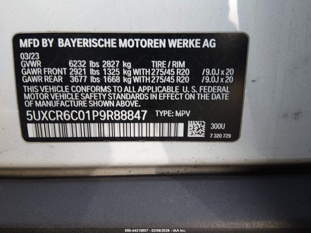 5UXCR6C01P9R88847 BMW X5 Xdrive40i