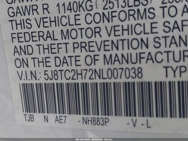 2022 ACURA RDX 5J8TC2H72NL007038 Photo 8
