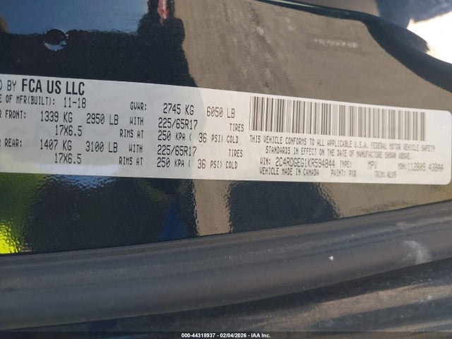 Dodge Grand Caravan Gt 2019 2C4RDGEG1KR594844 Image 9