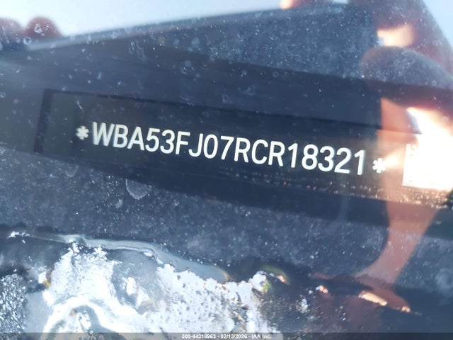 2024 Bmw 530i Xdrive მანქანა იყიდება აუქციონზე, vin: WBA53FJ07RCR18321, აუქციონის ნომერი: 44318963
