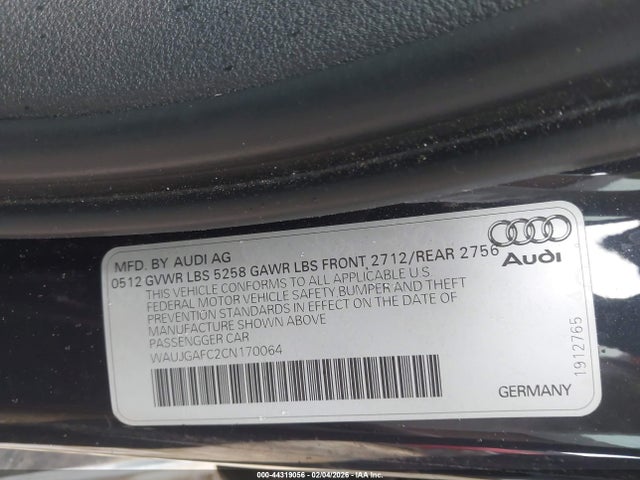 2012 AUDI A6 WAUJGAFC2CN170064 Photo 8