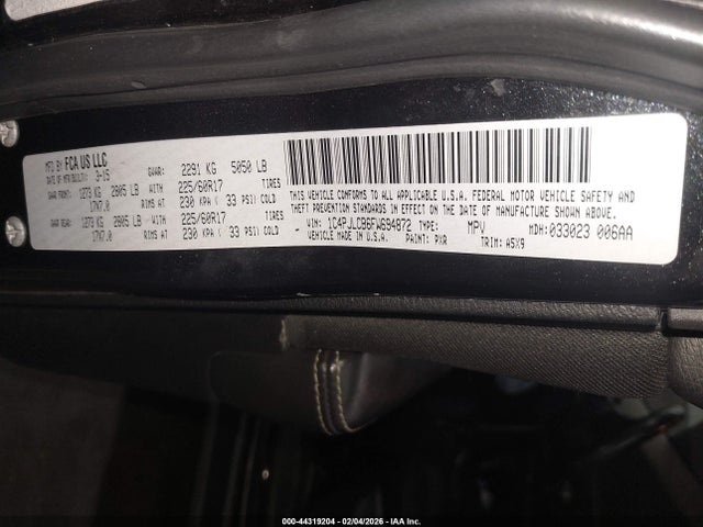 1C4PJLCB6FW694872 Jeep Cherokee Latitude