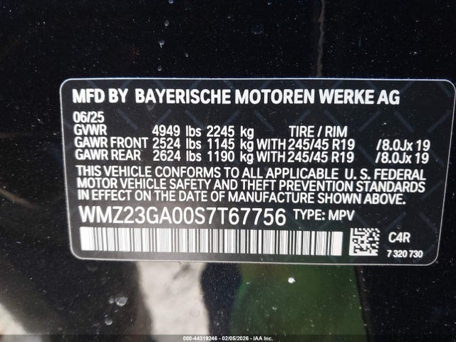 2025 MINI COUNTRYMAN WMZ23GA00S7T67756 Photo 8
