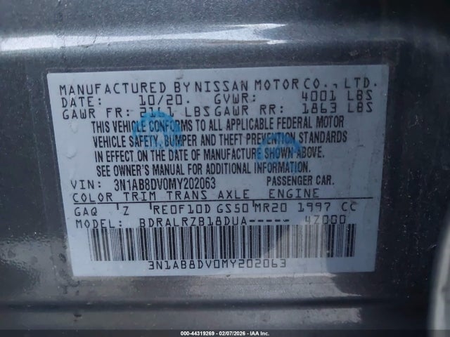Nissan Sentra Sr Xtronic Cvt 2021 3N1AB8DV0MY202063 Image 9