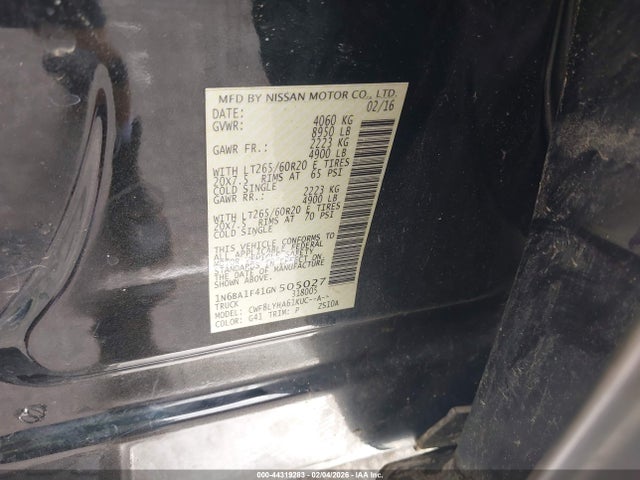 2016 NISSAN TITAN XD 1N6BA1F41GN505027 Photo 8