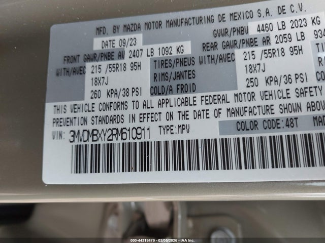 Aukcja sprzedaży 2024 Mazda Cx-30 2.5 Carbon Turbo, vin: 3MVDMBXY2RM610911, numer aukcji: 44319479