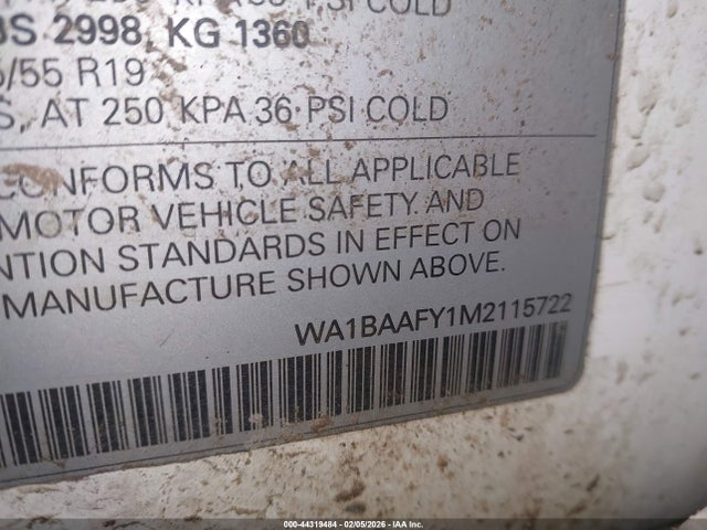 2021 AUDI Q5 WA1BAAFY1M2115722 Photo 8