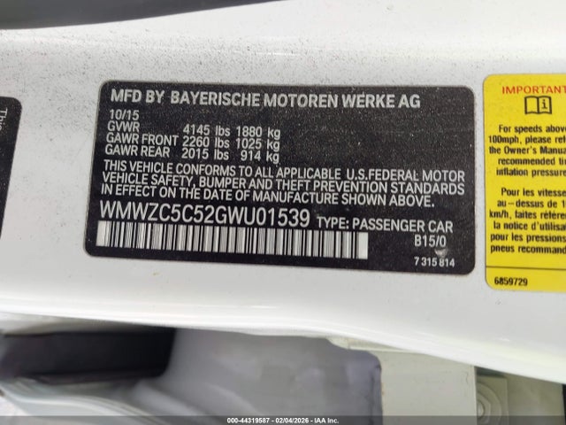 2016 MINI COUNTRYMAN WMWZC5C52GWU01539 Photo 8