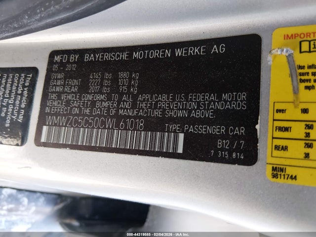 2012 MINI COOPER S COUNTRYMAN WMWZC5C50CWL61018 Photo 8