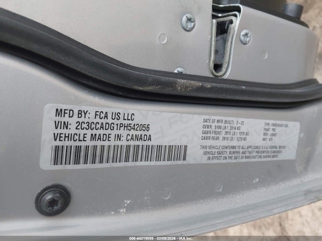 2023 Chrysler 300 Touring L მანქანა იყიდება აუქციონზე, vin: 2C3CCADG1PH542056, აუქციონის ნომერი: 44319599
