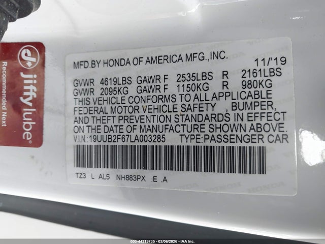 Продаж на аукціоні авто 2020 Acura Tlx A-spec/a-spec W/red Leather, vin: 19UUB2F67LA003285, номер лоту: 44319735