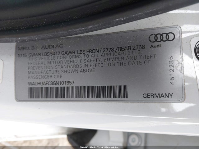2016 AUDI A6 WAUHGAFC8GN101657 Photo 8