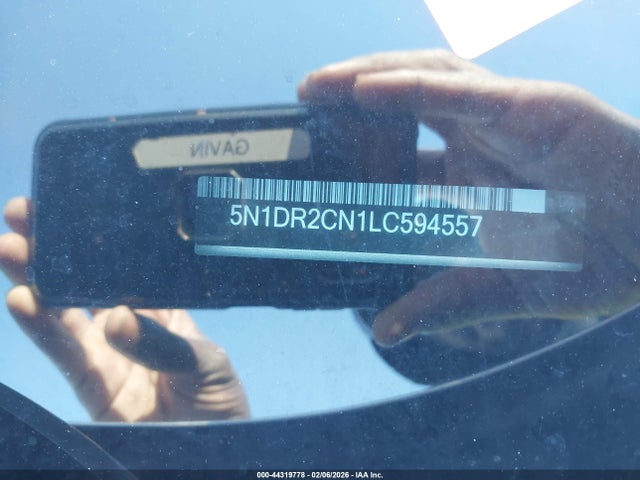 Auction sale of the 2020 Nissan Pathfinder Sl 2wd, vin: 5N1DR2CN1LC594557, lot number: 44319778
