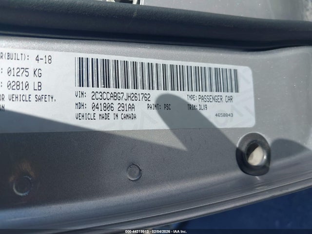 Продаж на аукціоні авто 2018 Chrysler 300 300s, vin: 2C3CCABG7JH261762, номер лоту: 44319913
