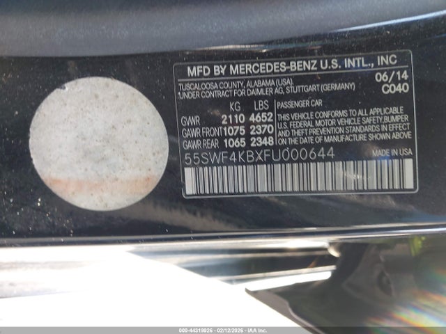 2015 MERCEDES-BENZ C-CLASS 55SWF4KBXFU000644 Photo 8