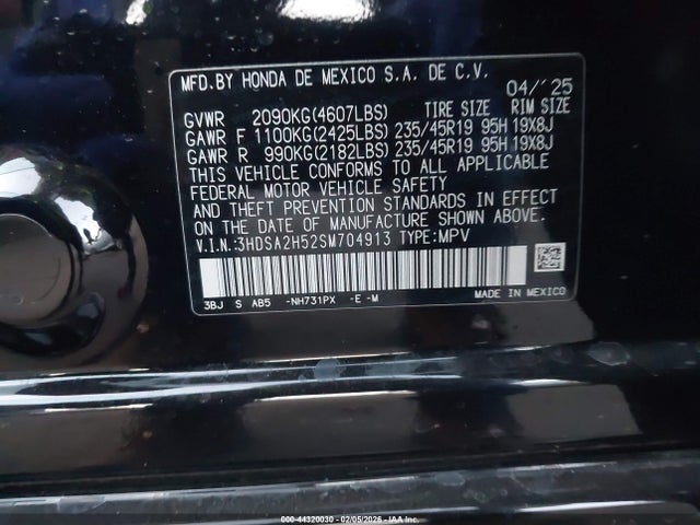 3HDSA2H52SM704913 Acura Adx A-spec