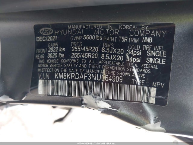 Hyundai Ioniq 5 Limited 2022 KM8KRDAF3NU064909 Image 9
