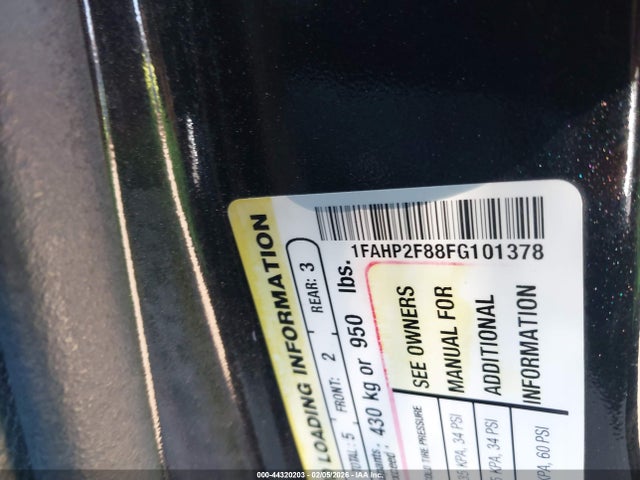 1FAHP2F88FG101378 Ford Taurus Limited