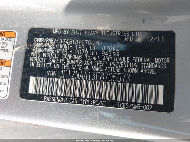 JF1ZNAA13E8705573 Scion FR-S