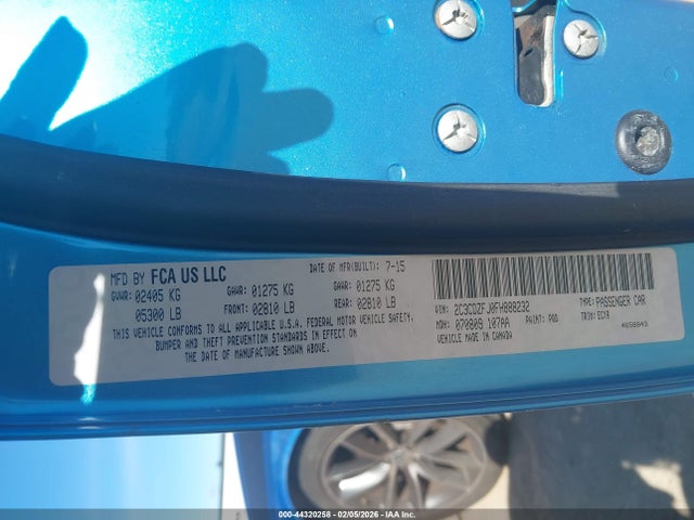 Продаж на аукціоні авто 2015 Dodge Challenger R/t Scat Pack Shaker, vin: 2C3CDZFJ0FH888232, номер лоту: 44320258