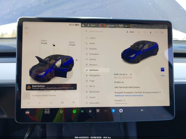 7SAYGDEF4NF510849 Tesla Model Y Performance Dual Motor All-wheel Drive