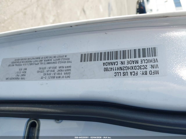2C3CDXHG2NH114780 Dodge Charger Gt Rwd