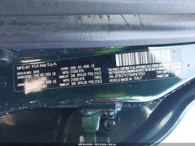2016 FIAT 500X ZFBCFYCT9GP477031 Photo 8