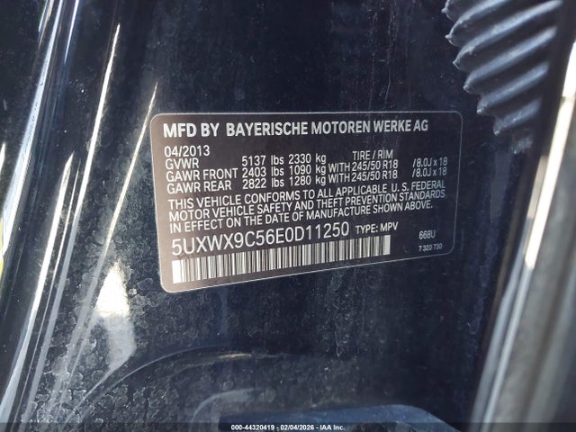 5UXWX9C56E0D11250 BMW X3 Xdrive28i