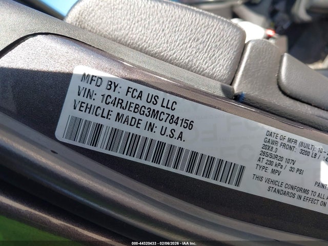 2021 JEEP GRAND CHEROKEE 1C4RJEBG3MC784156 Photo 8