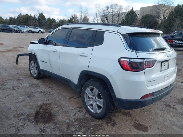 Продажа на аукционе авто 2022 Jeep Compass Latitude 4x4, vin: 3C4NJDBB2NT206553, номер лота: 44320520