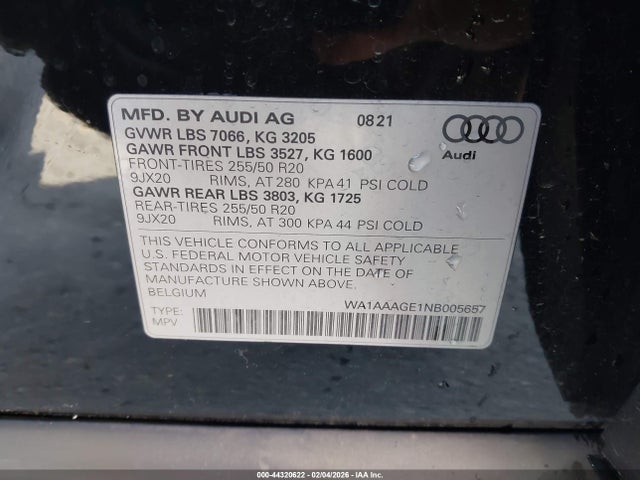 2022 AUDI E-TRON WA1AAAGE1NB005657 Photo 8