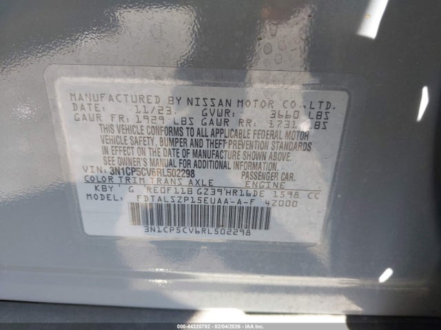 Nissan Kicks Sv Xtronic Cvt 2024 3N1CP5CV6RL502298 Image 9