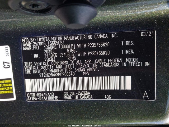 2021 LEXUS RX 350 2T2HZMAA3MC206640 Photo 8