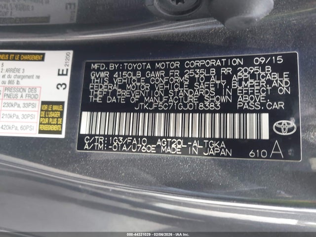 Scion TC 2016 JTKJF5C71GJ018383 Image 9