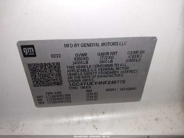 2022 CHEVROLET SILVERADO 3500HD 1GC4YUEY4NF246778 Photo 8