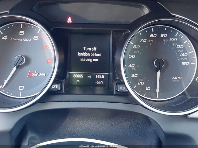 2014 Audi S5 3.0t Premium Plus მანქანა იყიდება აუქციონზე, vin: WAUVGAFR7EA028471, აუქციონის ნომერი: 44321124