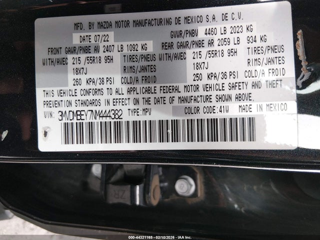 3MVDMBEY7NM444382 Mazda Cx-30 2.5 Turbo Premium Plus