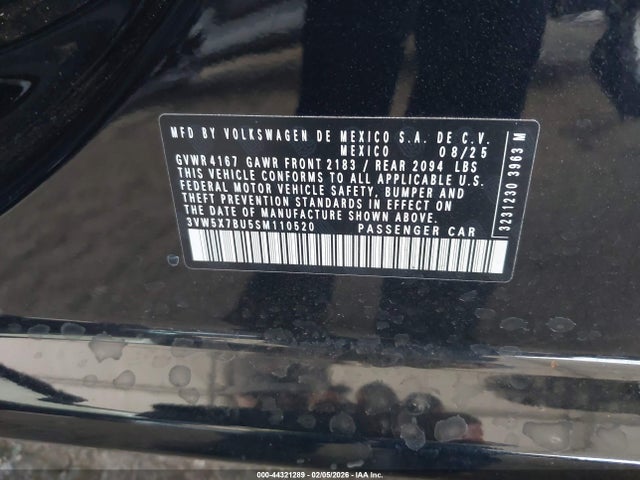 3VW5X7BU5SM110520 Volkswagen Jetta 1.5t S