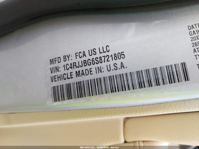 1C4RJJBG6S8721805 Jeep Grand Cherokee L Limited 4x2