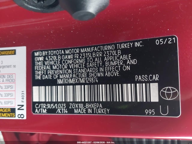 Toyota C-hr Limited 2021 NMTKHMBX7MR129874 Image 9