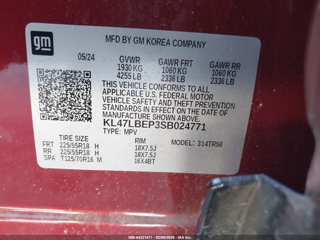 Продажа на аукционе авто 2025 Buick Envista Sport Touring Fwd, vin: KL47LBEP3SB024771, номер лота: 44321411