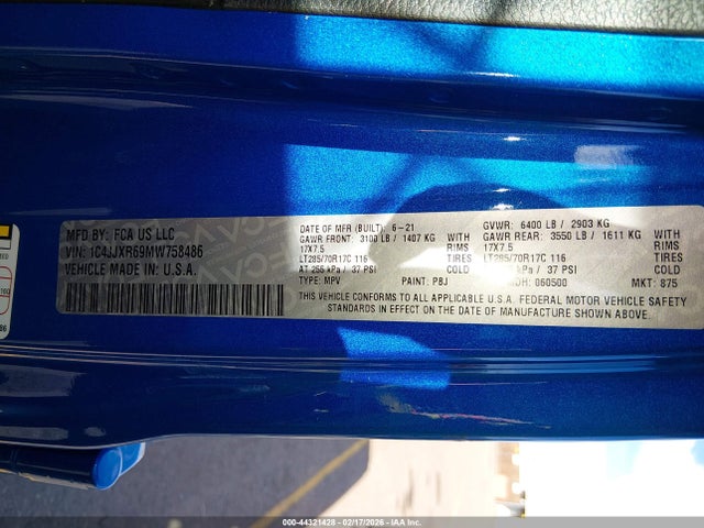 2021 JEEP WRANGLER 4XE 1C4JJXR69MW758486 Photo 8