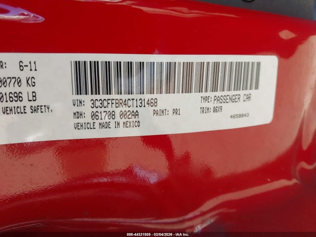 2012 FIAT 500 3C3CFFBR4CT131468 Photo 8