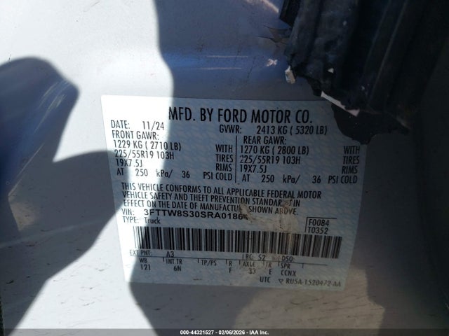 2025 FORD MAVERICK 3FTTW8S30SRA01864 Photo 8