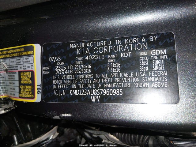 KIA SOUL LX 2025 KNDJ23AU8S7960985 Image 9