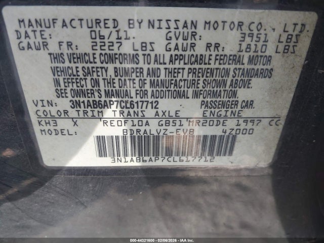 2012 NISSAN SENTRA 3N1AB6AP7CL617712 Photo 8